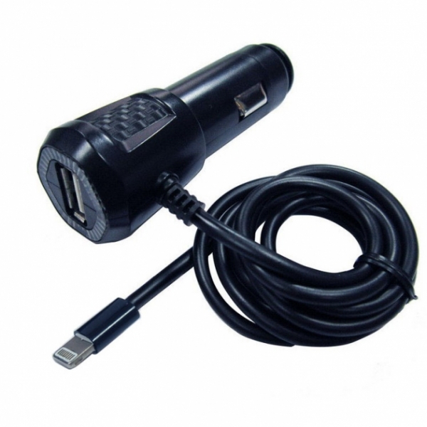 PR-49　USB車充插座 (LIGHTNTING充電線)  MAX3.2A 1
